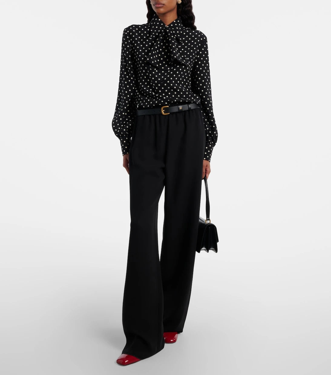 Valentino - Cady Couture wide-leg pants