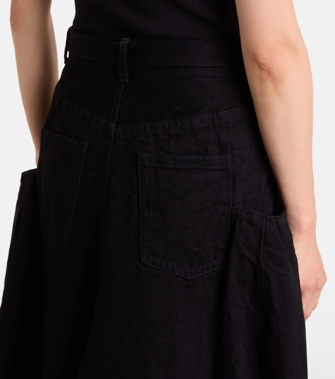 Sacai - Denim maxi skirt