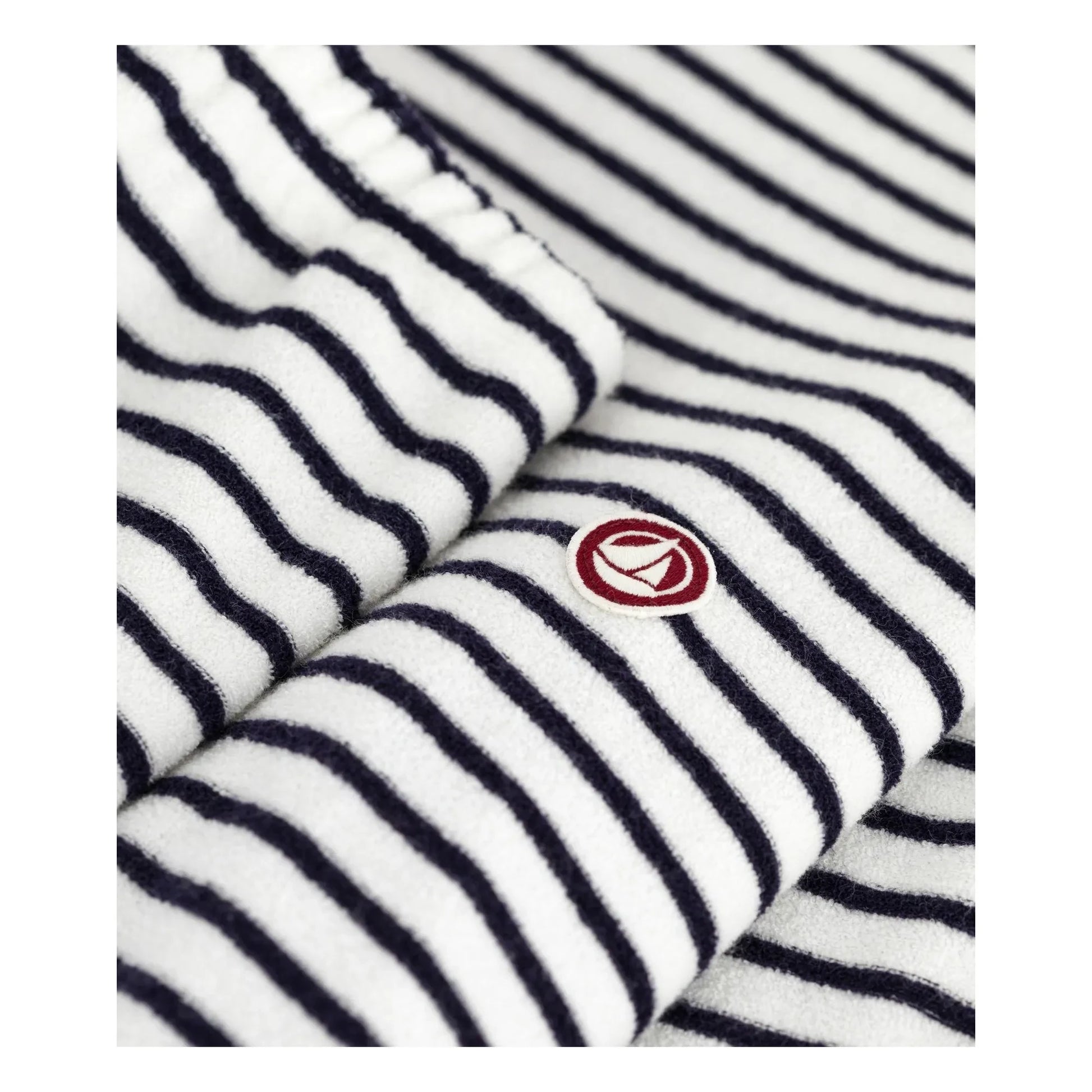 Petit Bateau - Striped Terry Pyjamas | Ecru