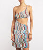 Missoni Multi Asymmetric Cut-Out Mini Dress