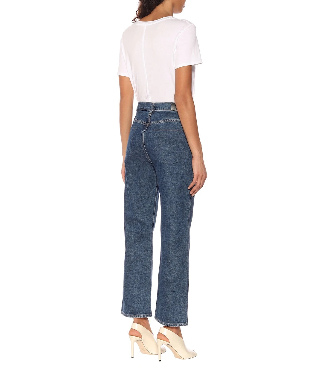 Goldsign - High-rise cropped wide-leg jeans