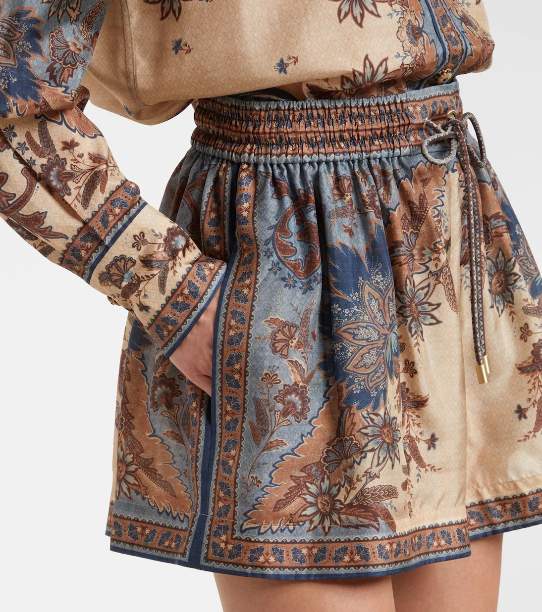 Zimmermann - Paisley silk shorts