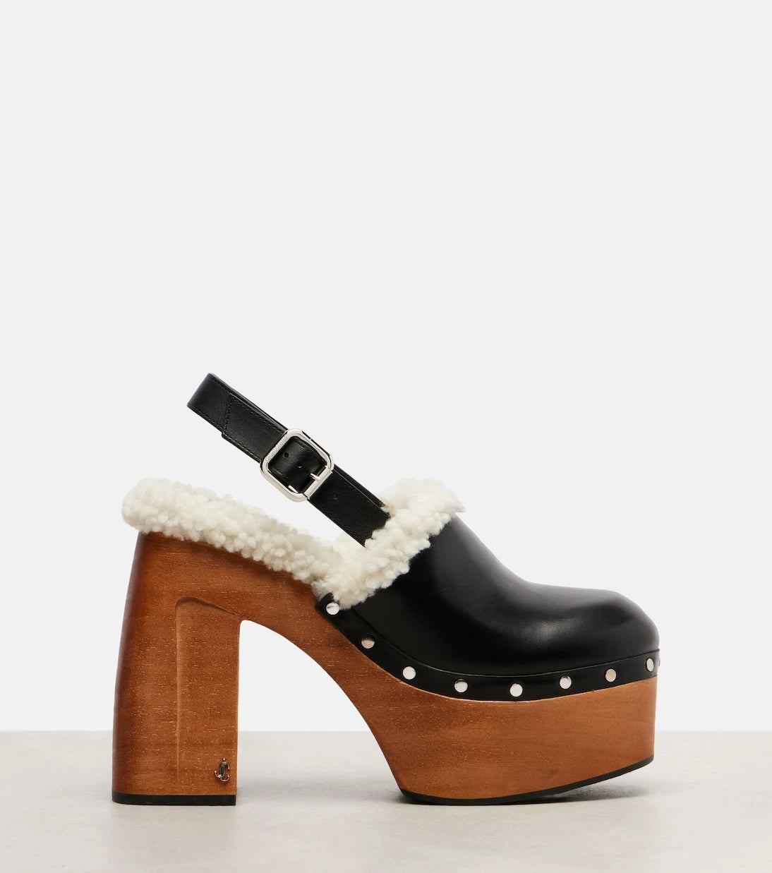 Jimmy Choo - Alida 135 leather platform clogs