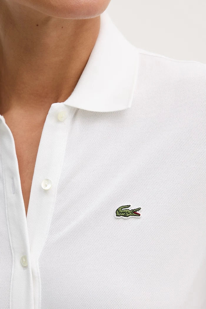 Lacoste pamuk ve elastanlı kadın tulum