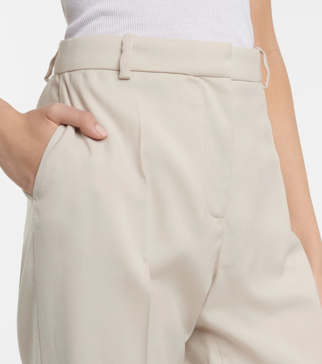 Joseph - Coleman high-rise virgin wool slim pants