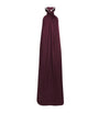 Stella McCartney Burgundy Satin Halterneck Gown