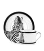 Dolce & Gabbana Casa Set of 2 Zebra Teacups and Saucers