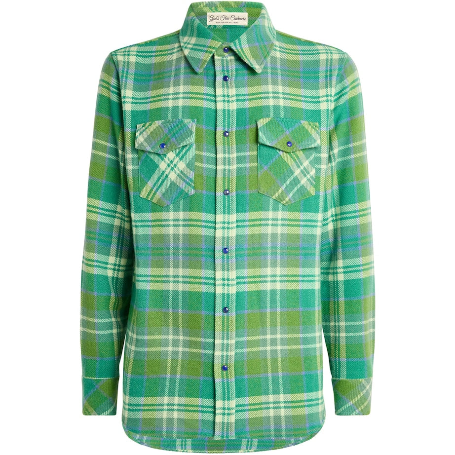 Cashmere Plaid Shirt
