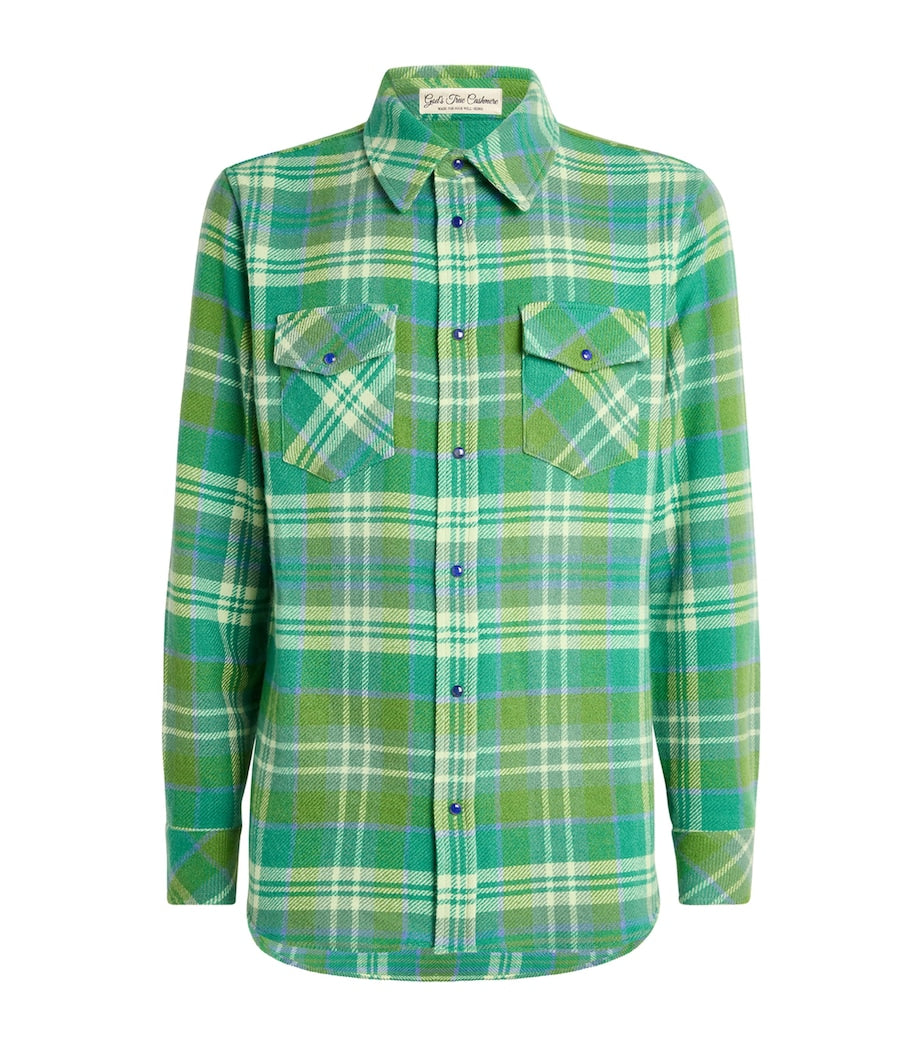 Cashmere Plaid Shirt
