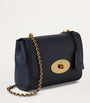 Mulberry Blue Grained Leather Lily Shoulder Bag