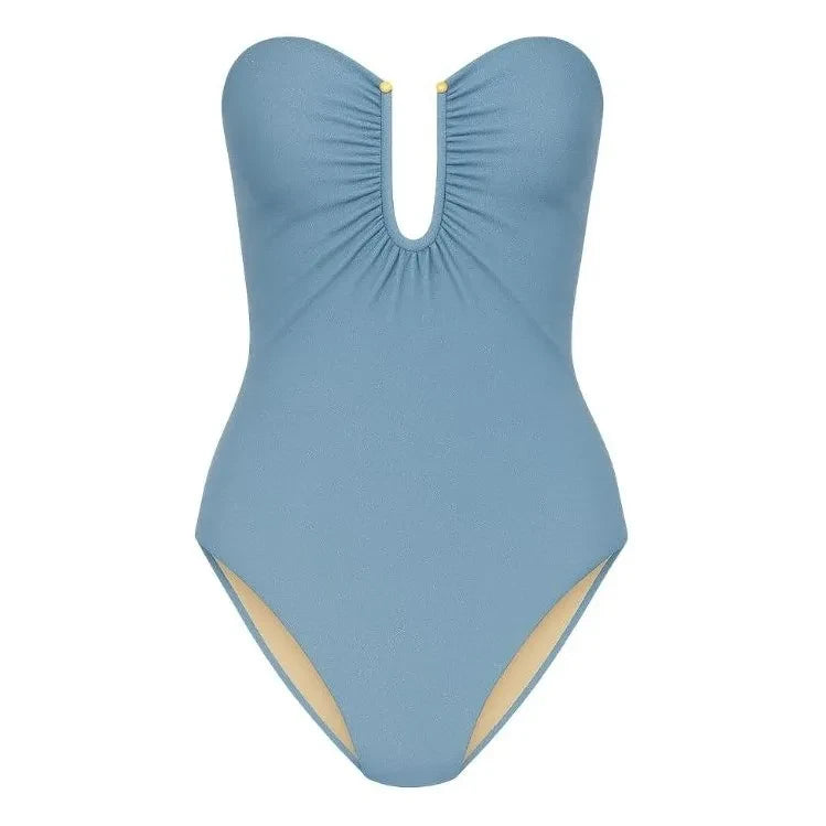 Vanessa Sposi - Maillot Une Pièce Le Loop Metal | Light blue
