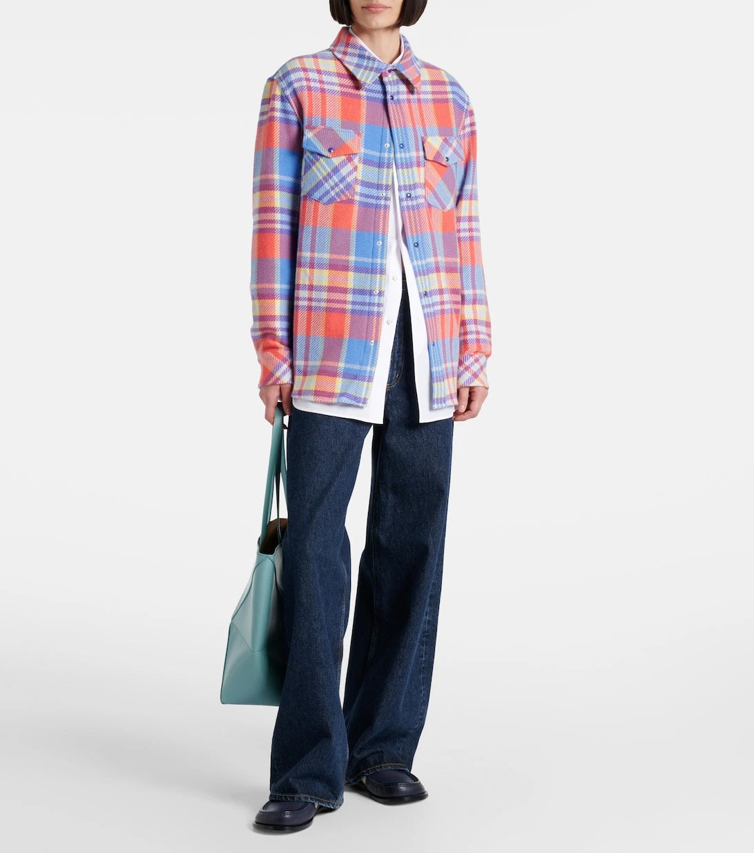 God's True Cashmere - Creator plaid cashmere shirt