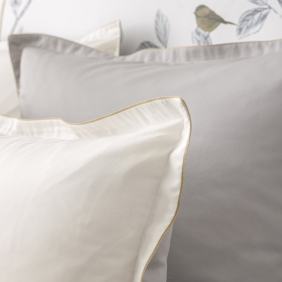 Cotton Nobel Square Pillowcase Pair (65cm x 65cm)