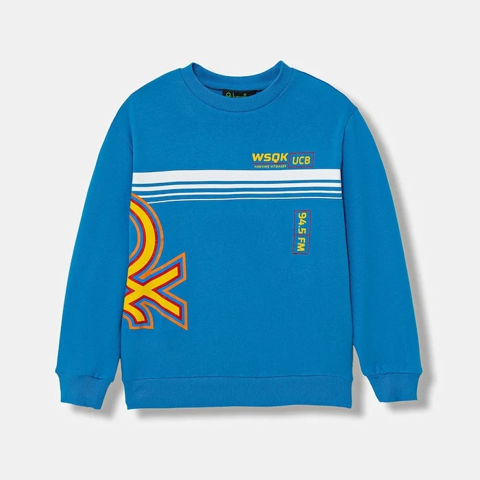 United Colors of Benetton Çocuk Pamuklu Sweatshirt