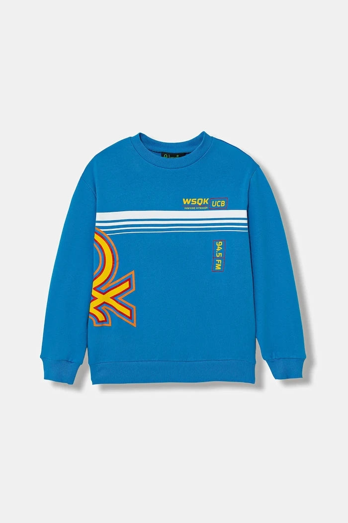 United Colors of Benetton Çocuk Pamuklu Sweatshirt
