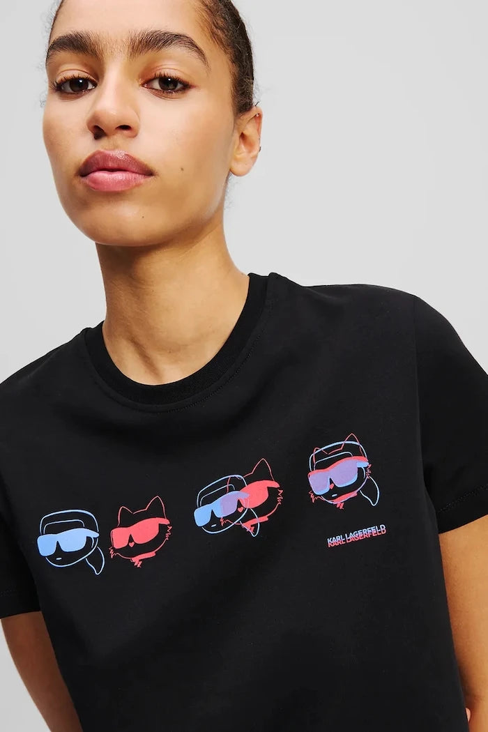 Karl Lagerfeld IKON Pamuklu Tişört