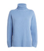Harrods Blue Cashmere Rollneck Sweater