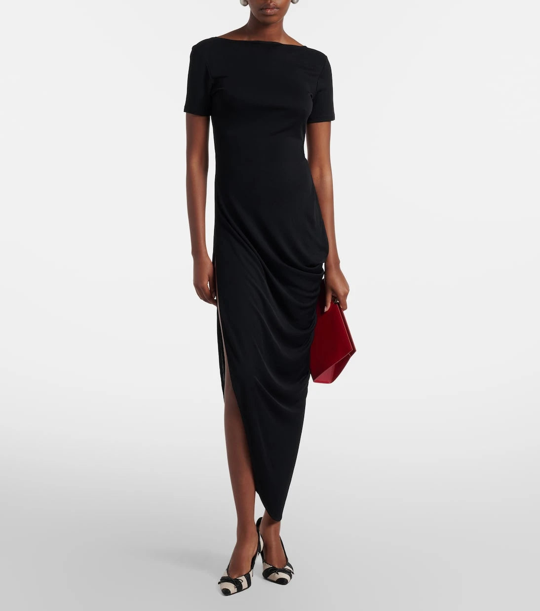 Jacquemus - Sole cutout jersey midi dress