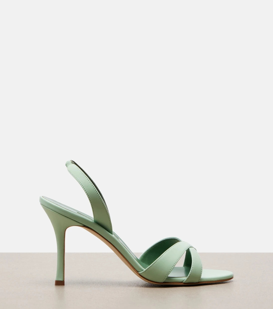 Manolo Blahnik - Callasli leather slingback sandals