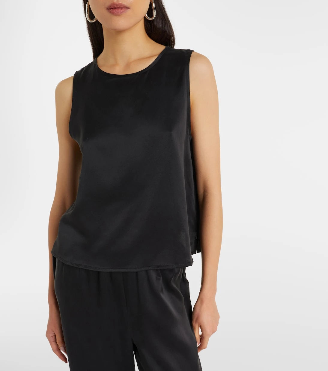 Asceno - Sofia silk charmeuse tank top