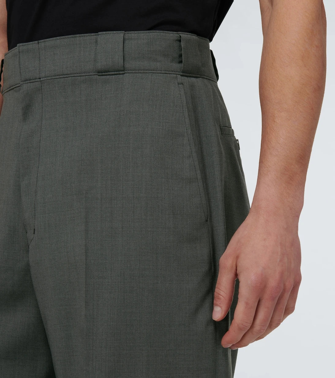 Prada - Tailored wool poplin bermuda shorts