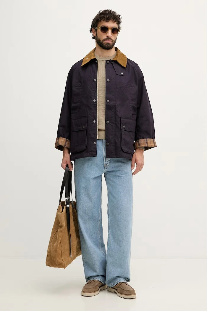Barbour късо яке мъжко от памук Bedale