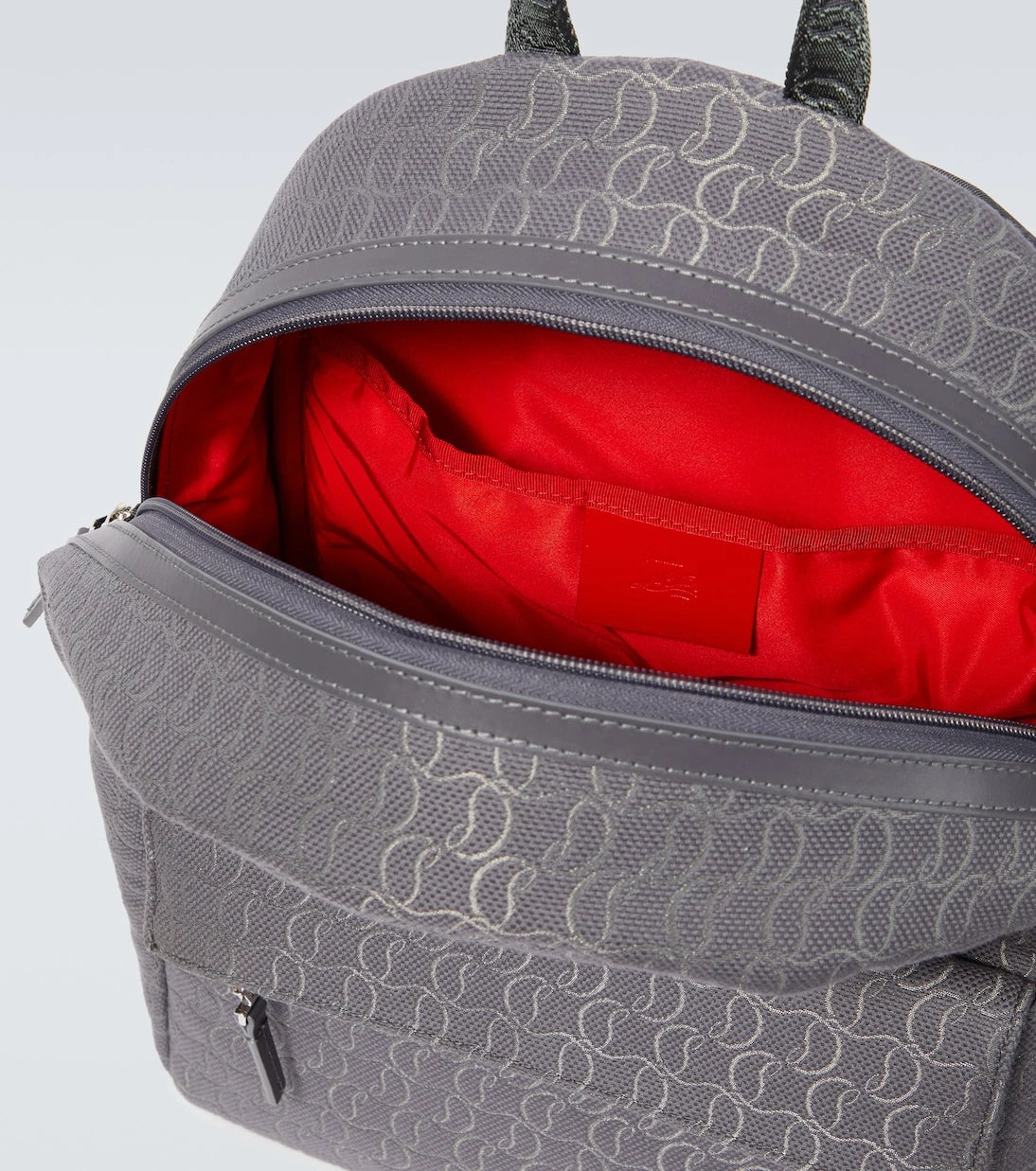 Christian Louboutin - Zip N Flap logo jacquard backpack