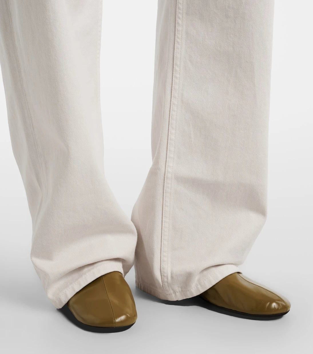 Phoebe Philo - Gathered leather ballet flats