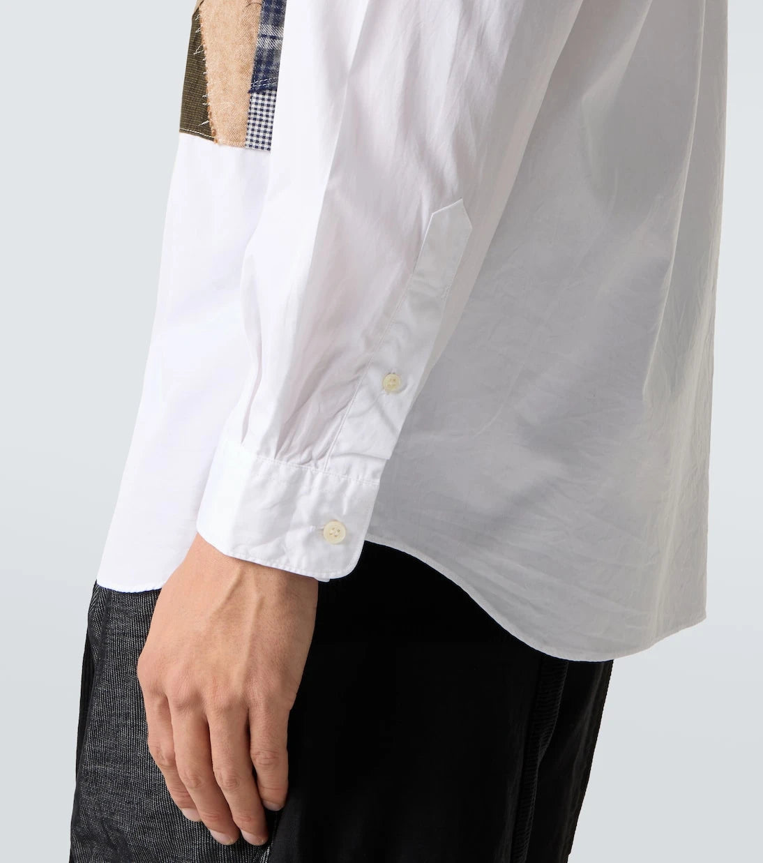 Comme des Garçons Homme - Patchwork cotton poplin shirt