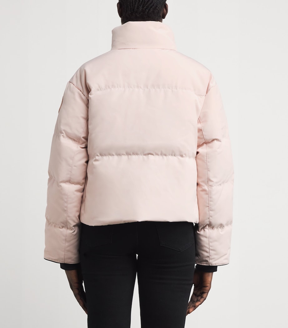 Pink Cropped Grandview Puffer Jacket