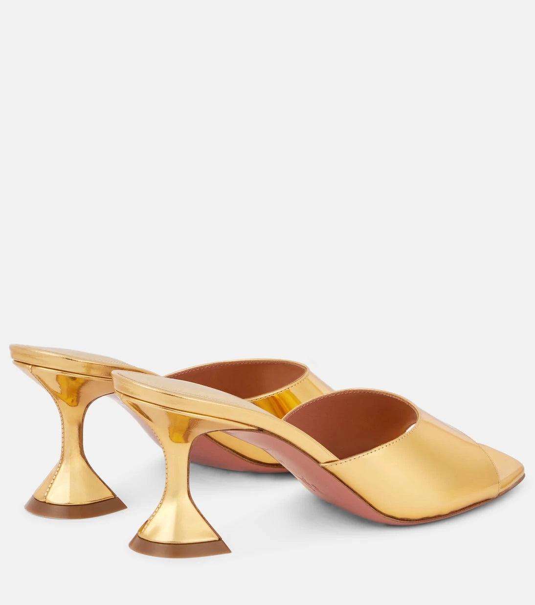 Amina Muaddi - Lupita 70 metallic leather mules