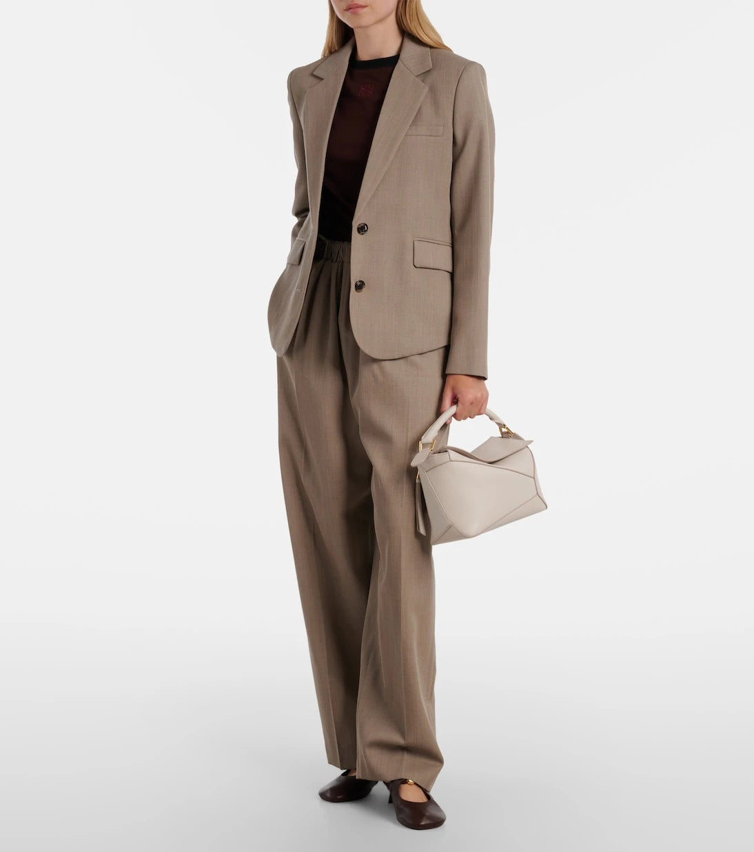 Loewe - Puzzle Edge Small leather tote bag