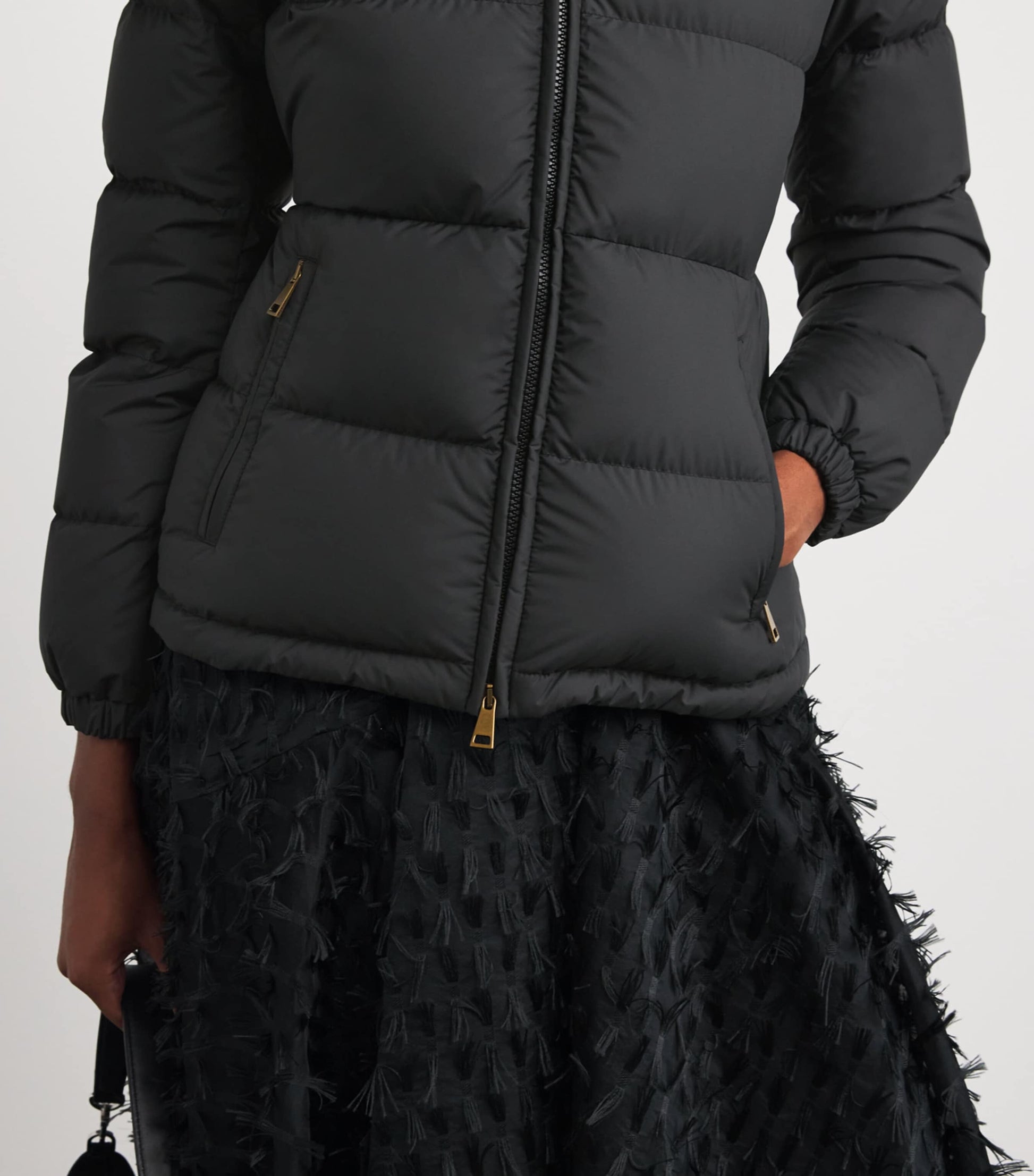 Moncler Black Down Dourbe Puffer Jacket