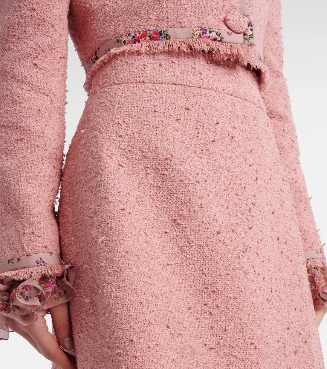 Dolce&Gabbana - Cotton-blend tweed midi skirt