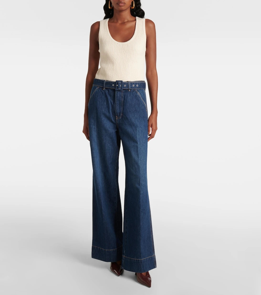 Veronica Beard - Taylor high-rise wide-leg jeans