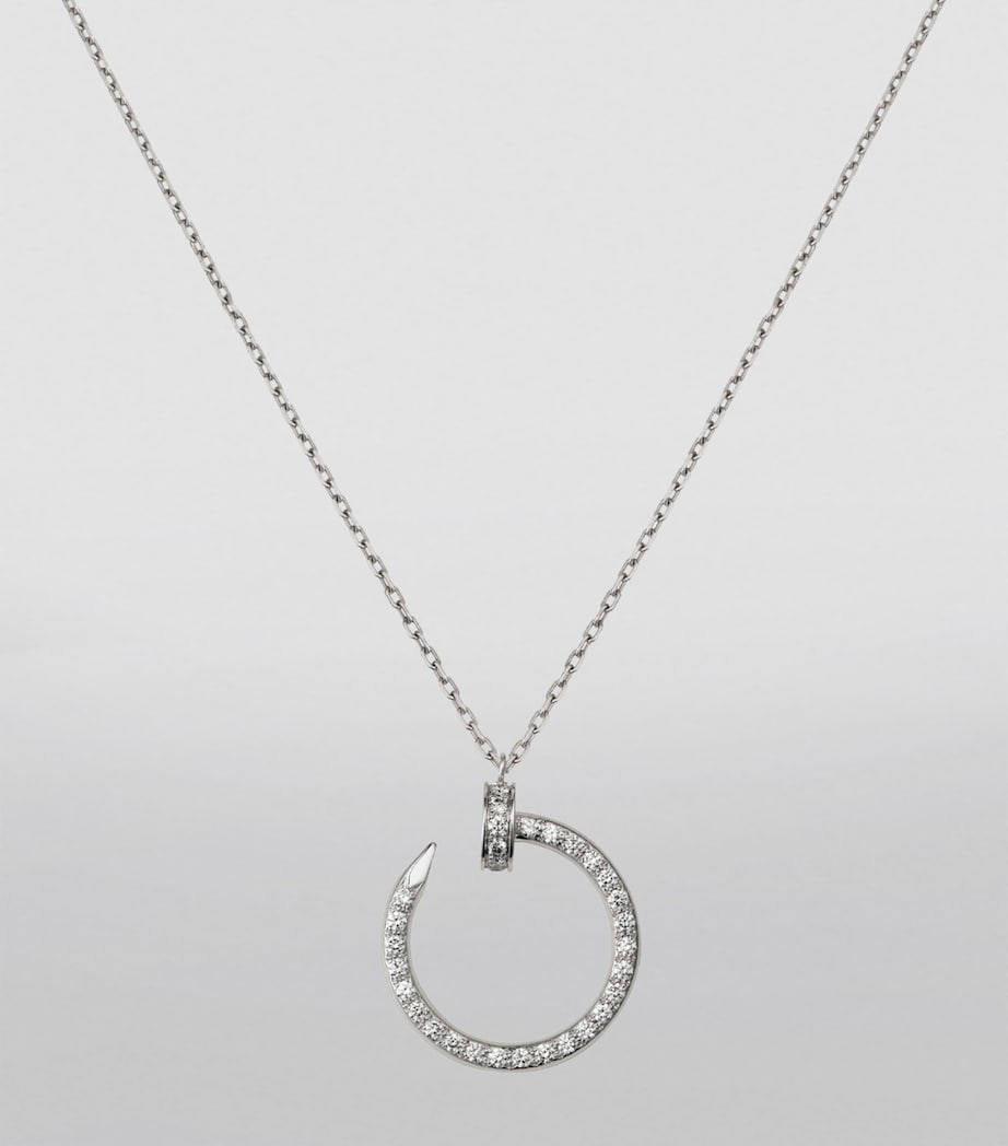 White Gold and Diamond Juste un Clou Necklace