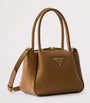 Prada Brown Mini Leather Top-Handle Bag
