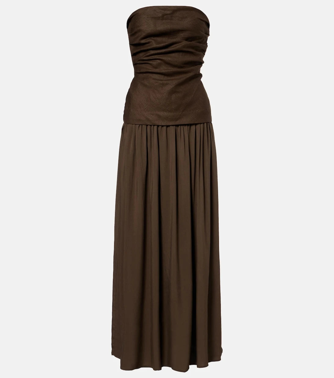 Faithfull - Hedy draped linen maxi dress