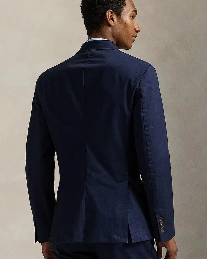 Polo Ralph Lauren tek düğmeli erkek pamuklu elastan ceket