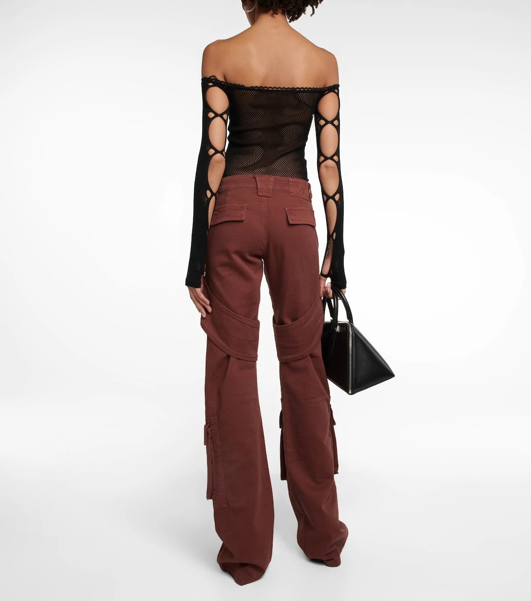 Blumarine - Pamuk kanvas kargo pantolon