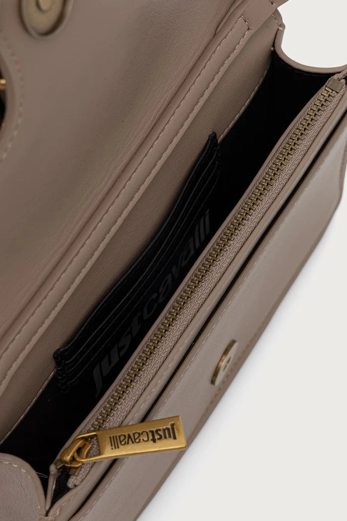 Just Cavalli suni deri kadın crossbody çanta