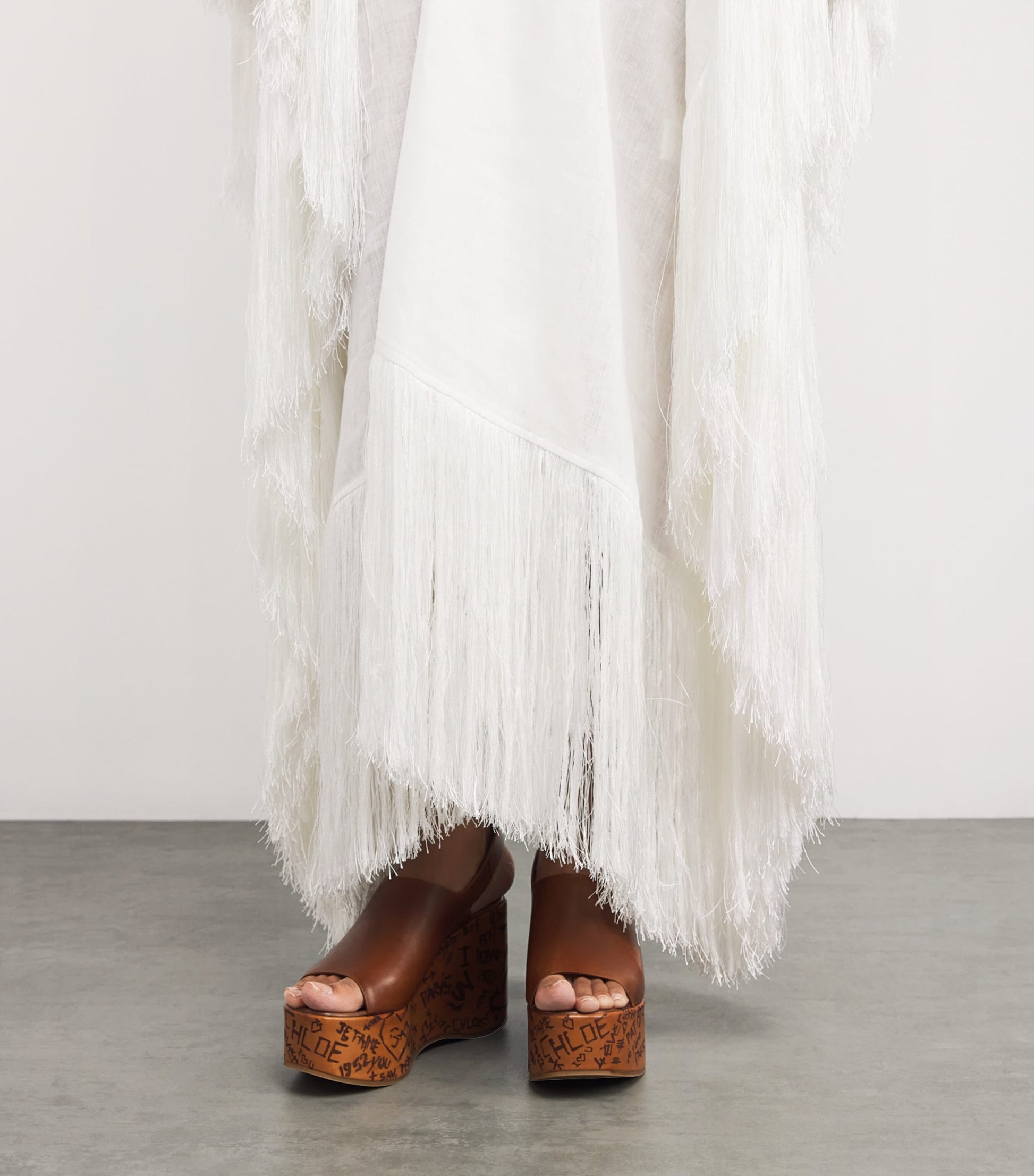 White Linen Bambolino Kaftan