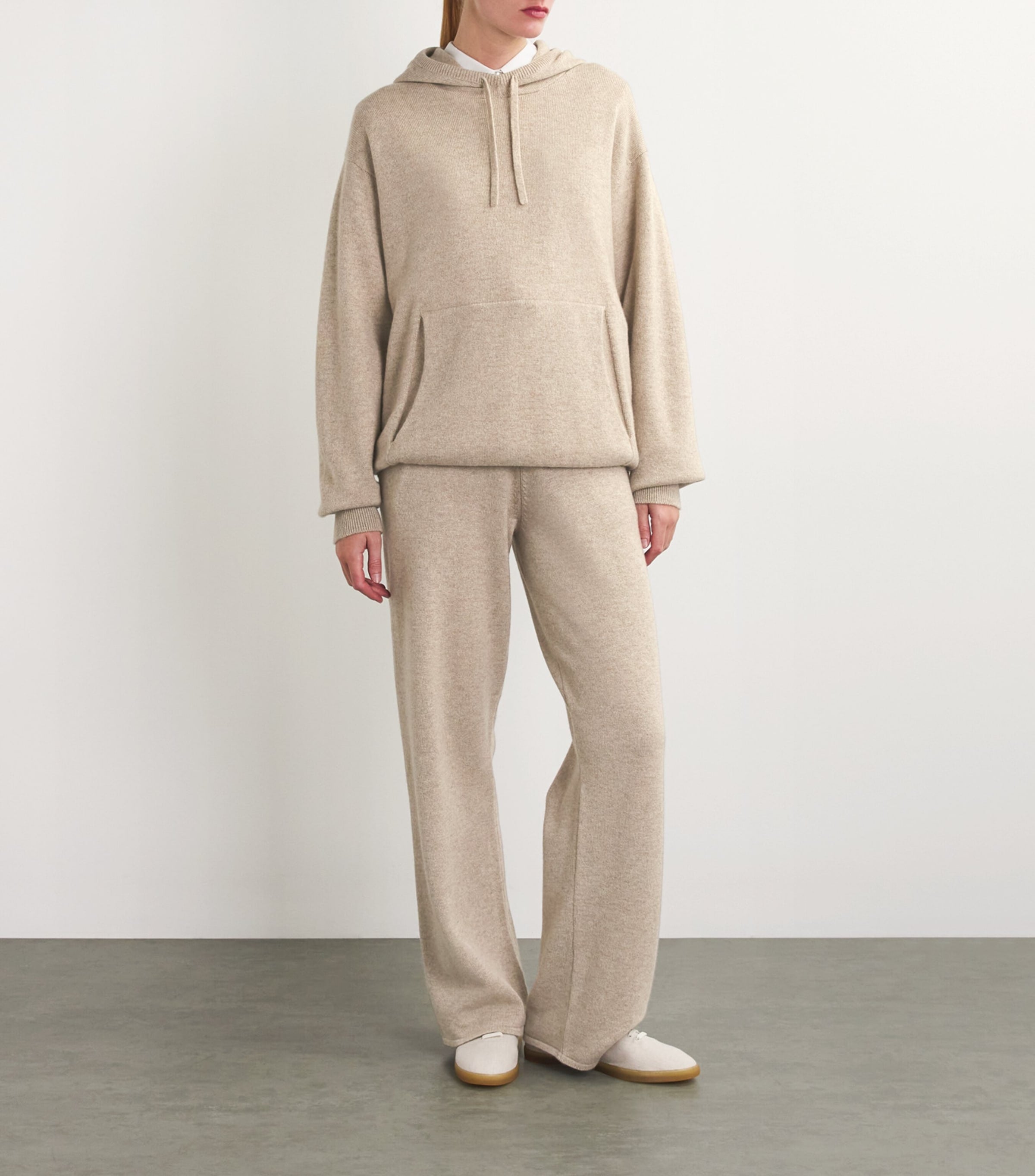Cashmere Wide-Leg Sweatpants