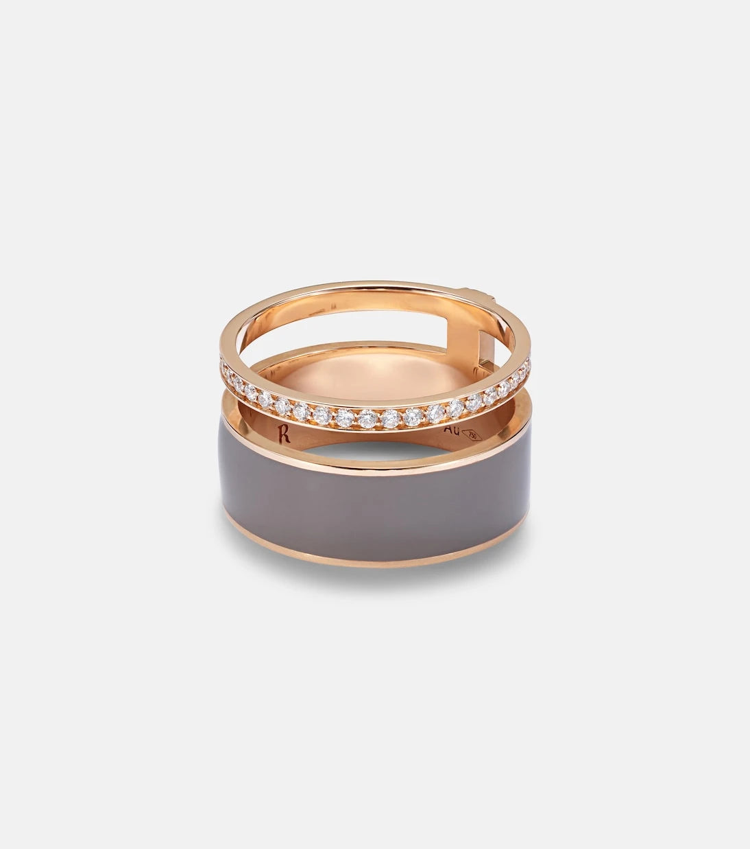 Repossi - Berbere Chromatic 18kt rose gold ring with diamonds