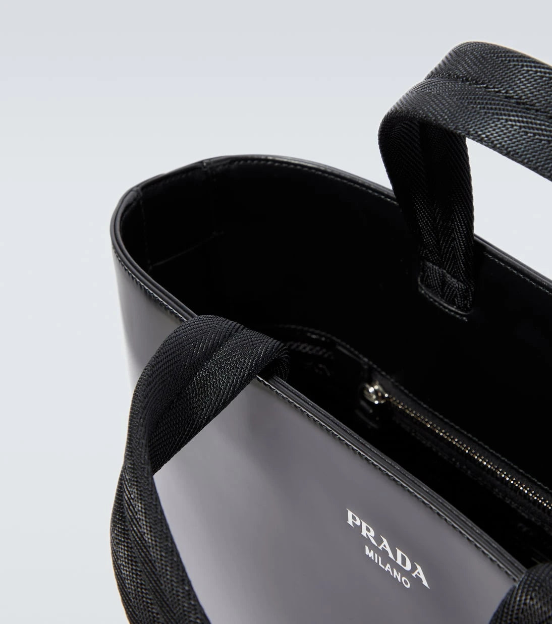 Prada - Leather tote bag and water bottle set