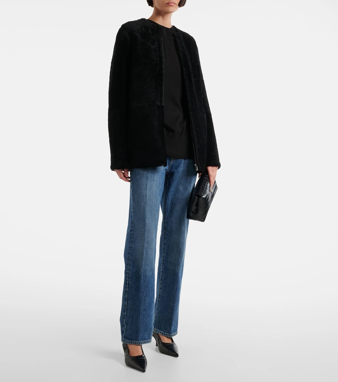 7 For All Mankind - Mankind mid-rise straight jeans