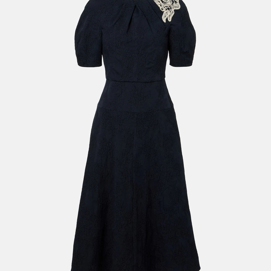 Erdem - Floral cotton-blend jacquard midi dress