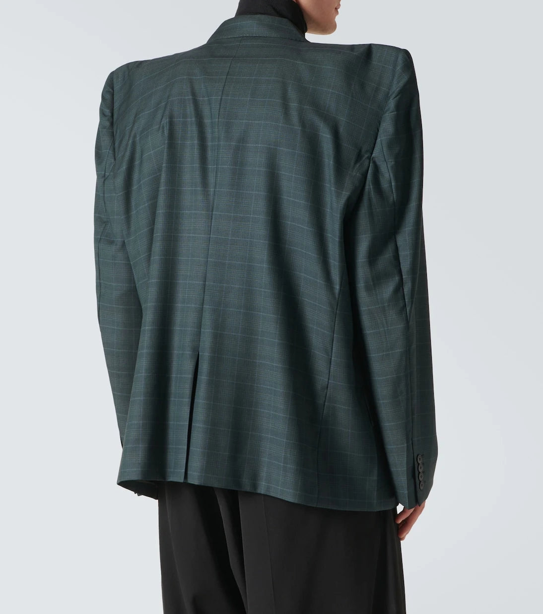 Balenciaga - Boxy checked wool blazer