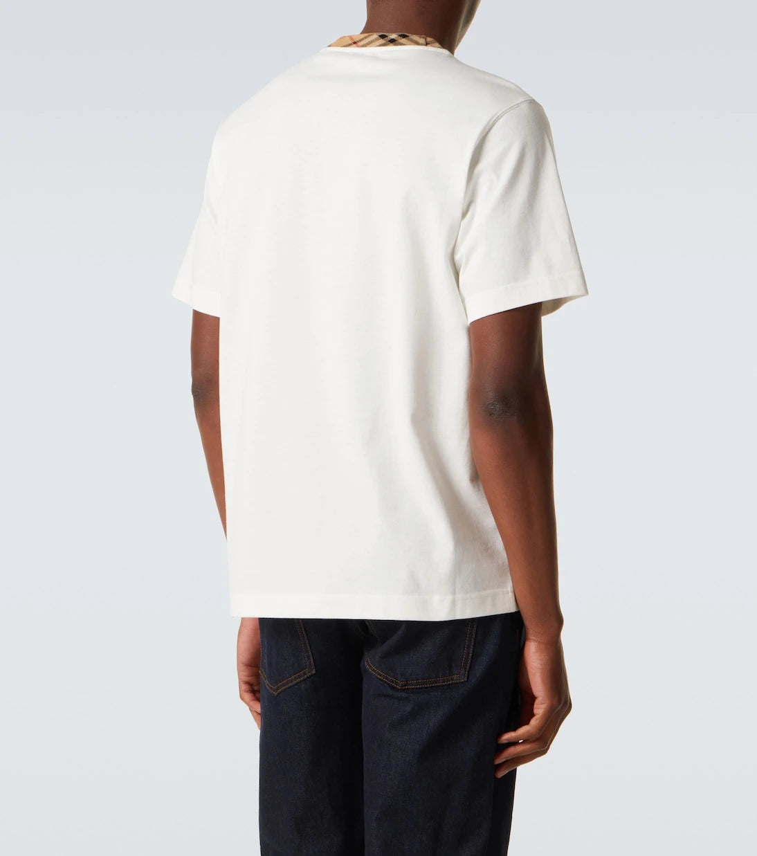 Burberry - Burberry Check cotton jersey T-shirt