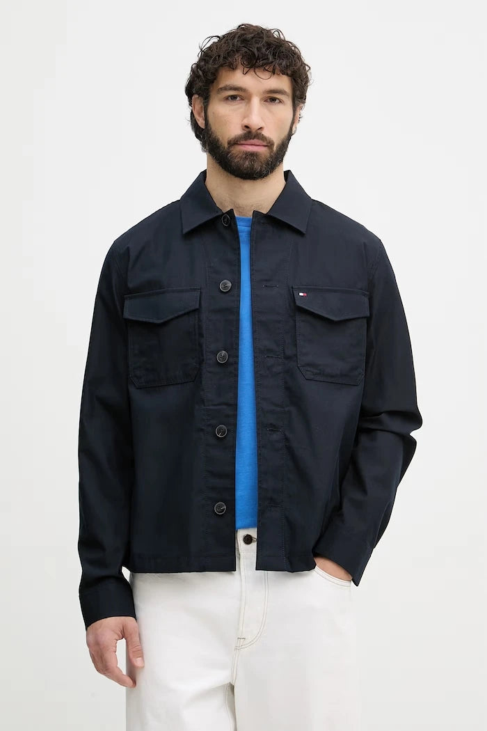 Tommy Hilfiger pamuklu erkek geçiş ceketi